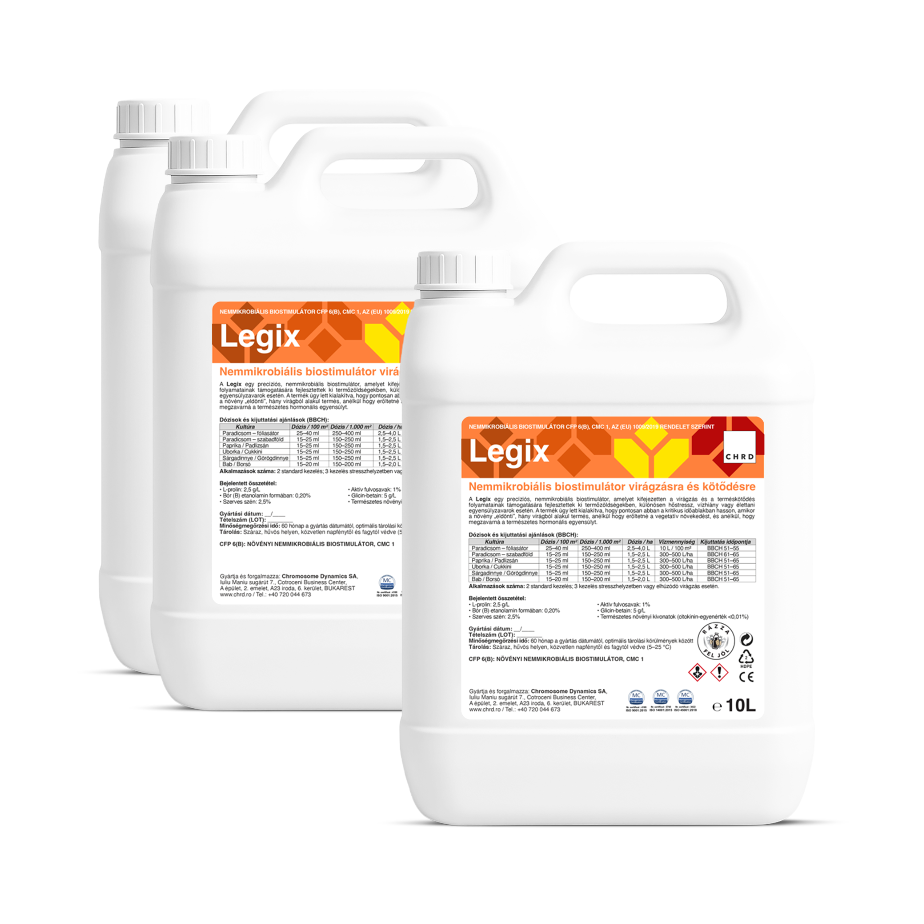 (20+10L INGYEN) LEGIX, Biostimulátor a virágzás és a terméskötődés támogatására termőzöldségekben