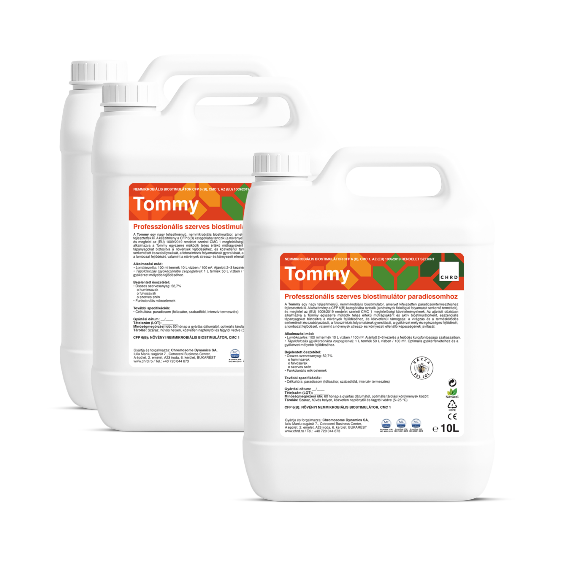 (20+10L INGYEN) TOMMY, Professzionális organikus biostimulátor paradicsomhoz