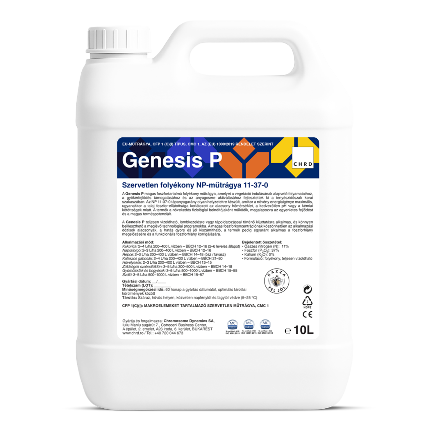 GENESIS P, Folyékony NP-műtrágya 11-37-0