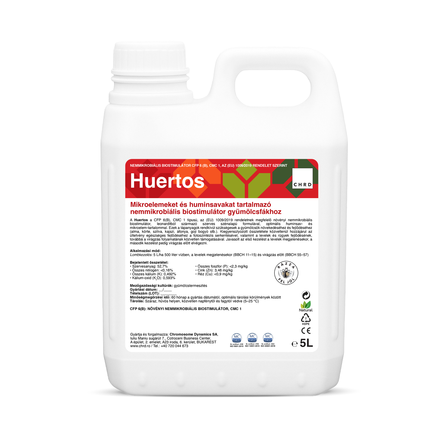 HUERTOS, Nemikrobiális biostimulátor gyümölcsfákhoz